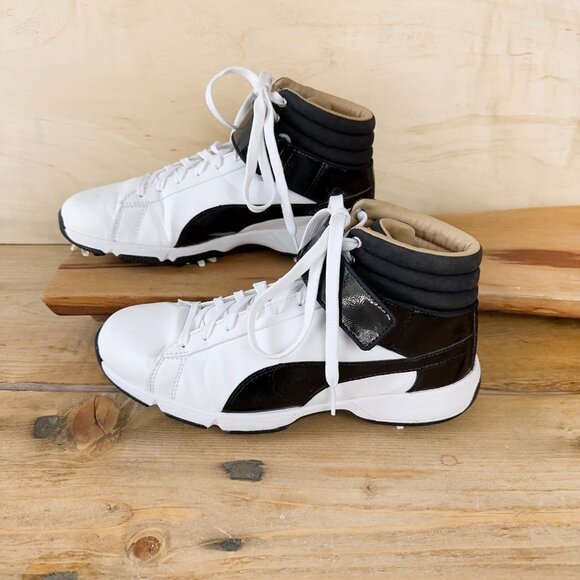 Puma TitanTour Ignite shoe hi-top Black White 6.5 Mens - Picture 8 of 8